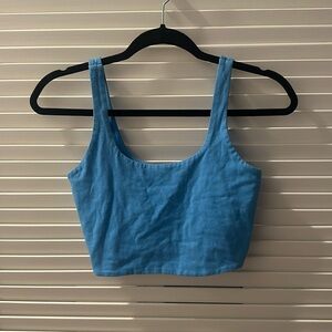 Baby blue crop top size s
